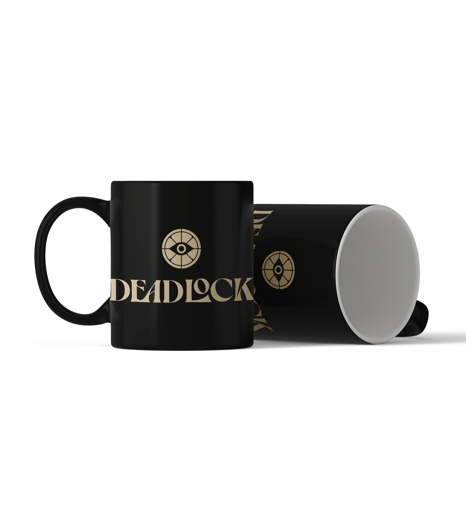 Deadlock Black Mug with Icon logo