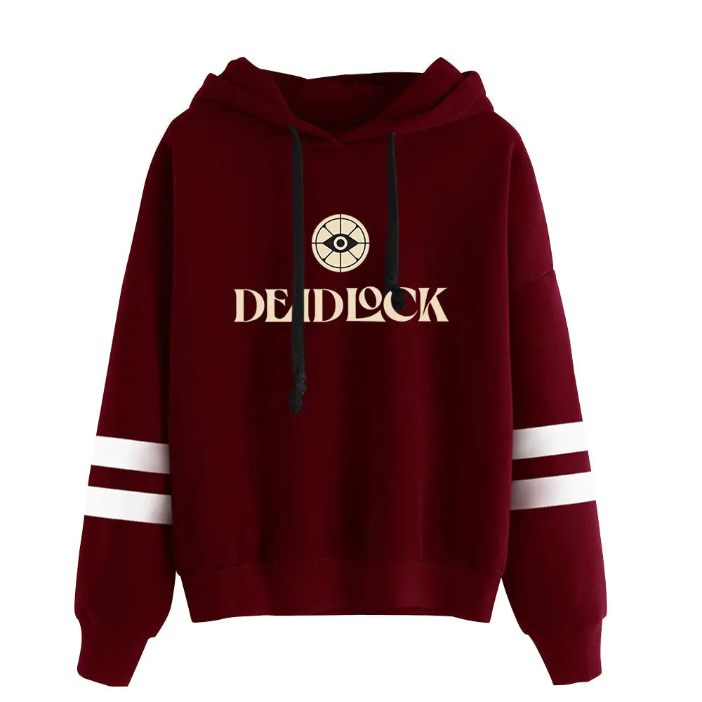 Deadlock merch - Deadlock Classic Stripe Hoodie – Red Edition XXS - deadlock-shop.com - Official Deadlock Shop