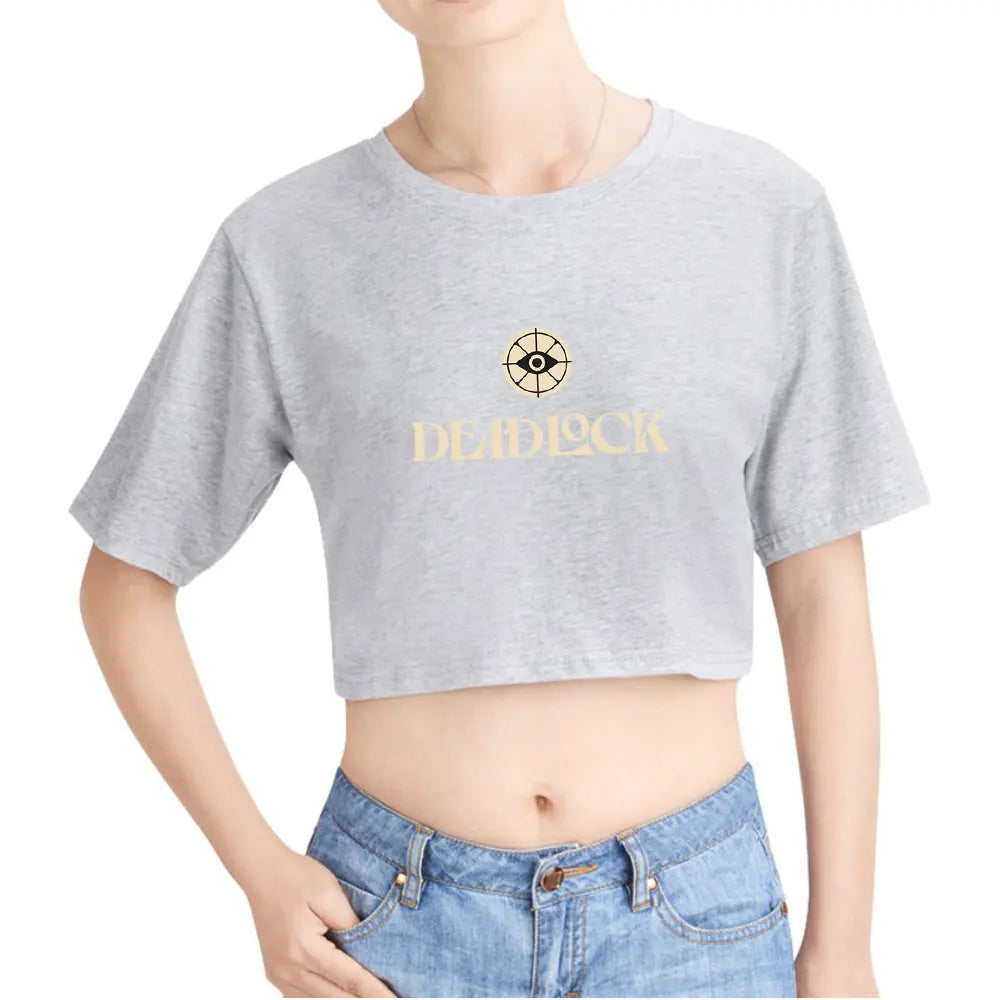 Deadlock merch - Deadlock Crop Top – Gray Edition - deadlock-shop.com - Official Deadlock Shop