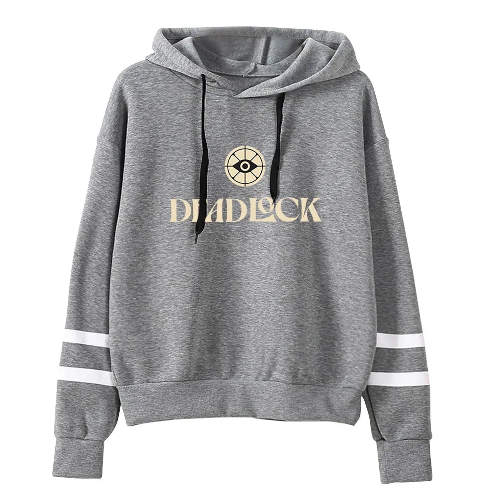 Deadlock merch - Deadlock Classic Stripe Hoodie – Grey Edition - deadlock-shop.com - Official Deadlock Shop