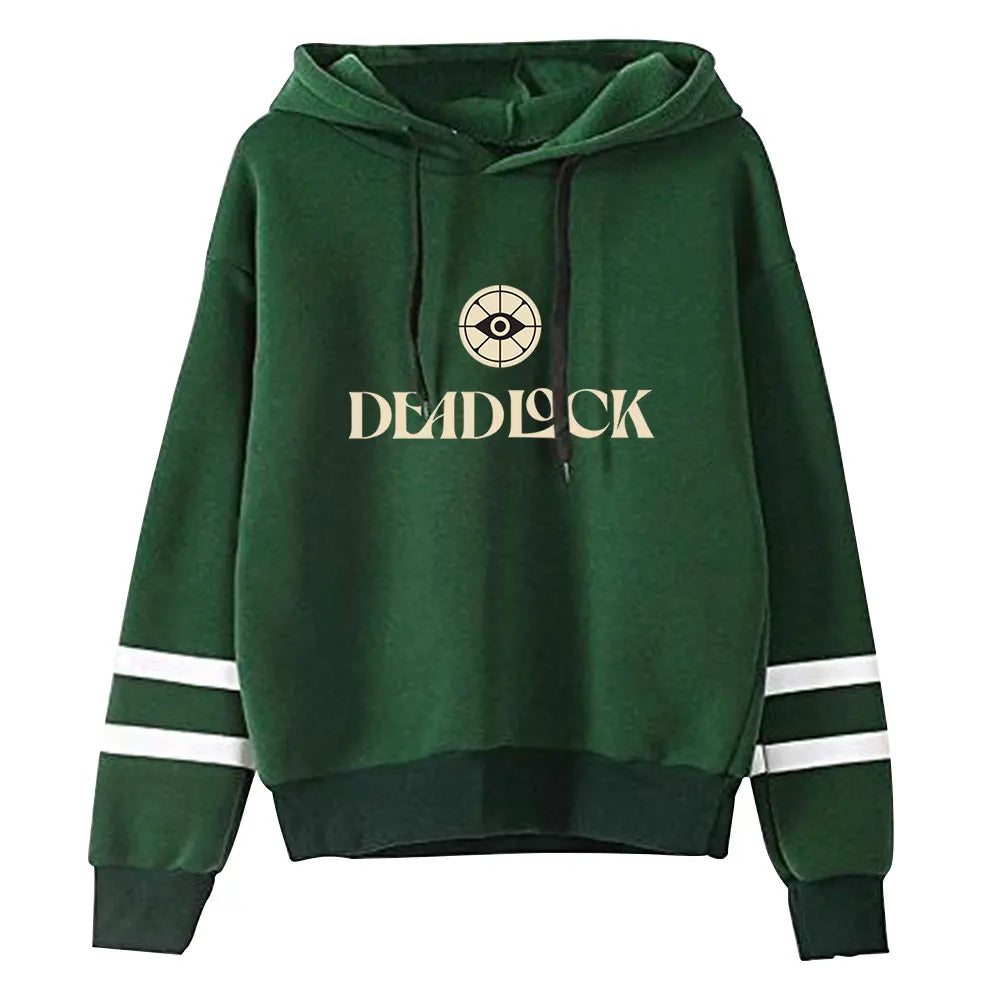 Deadlock merch - Deadlock Classic Stripe Hoodie – Green Edition XXS - deadlock-shop.com - Official Deadlock Shop