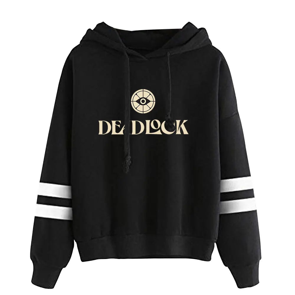 Deadlock merch - Deadlock Classic Stripe Hoodie – Black Edition XXS - deadlock-shop.com - Official Deadlock Shop