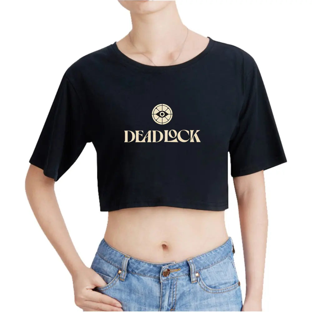 Deadlock merch - Deadlock Crop Top – Black Edition - deadlock-shop.com - Official Deadlock Shop